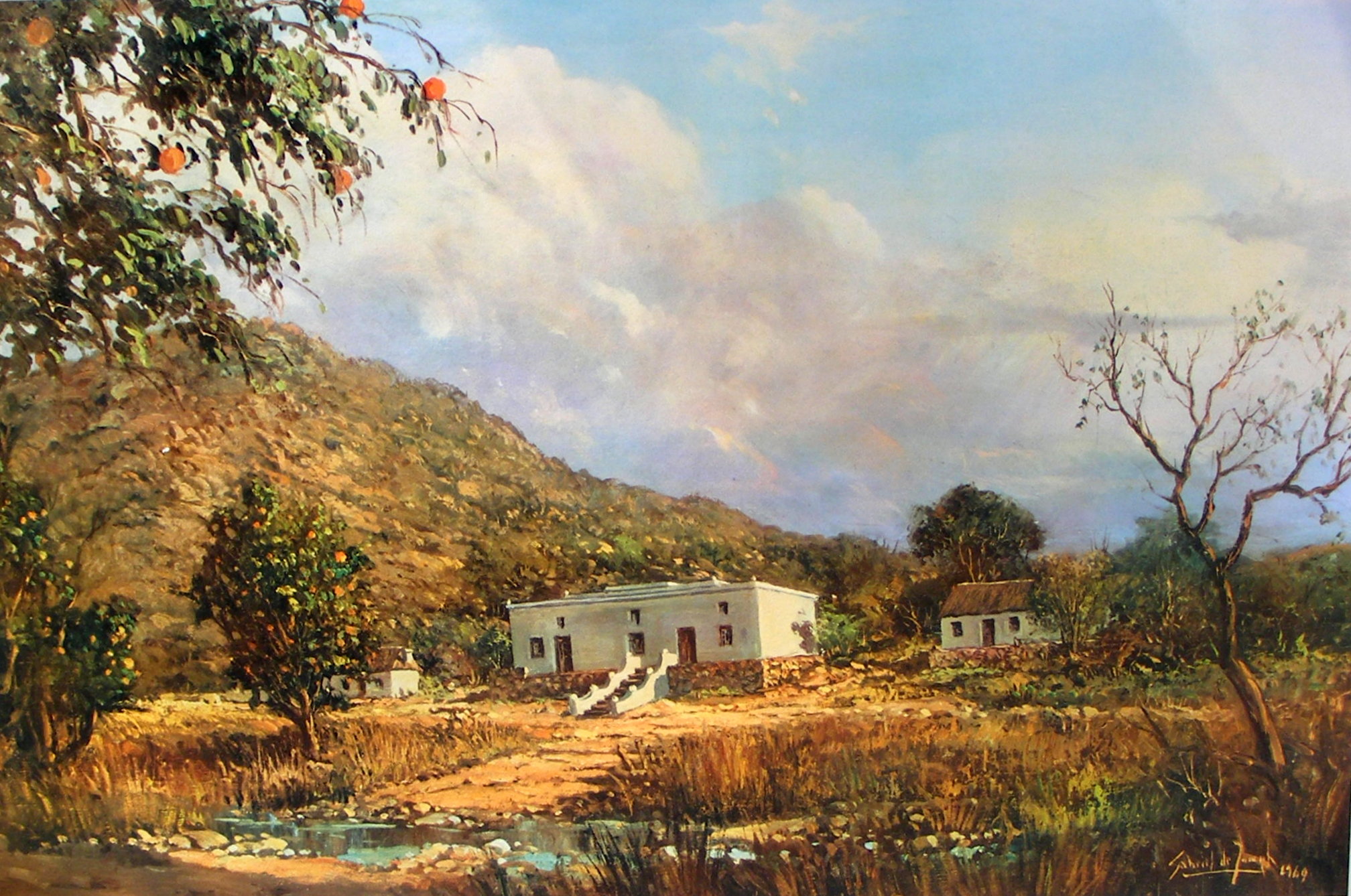 Gabriel  de Jongh Boekenhoutfontein (Paul Kruger`s Farm House) 665 x 480mm  Fine Art Print,