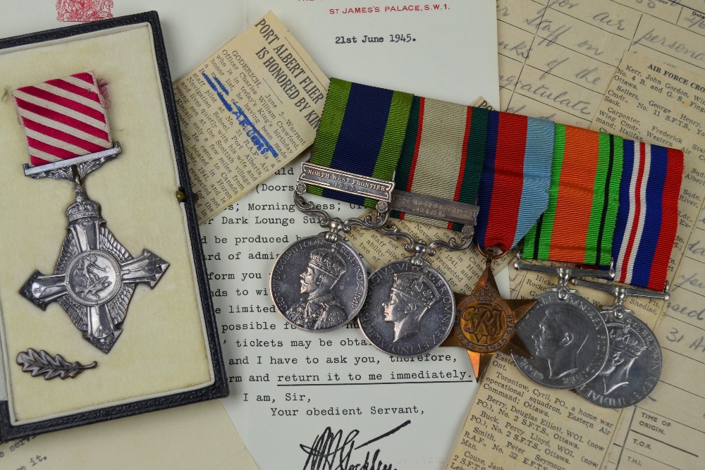 An interesting WWII Air Force Cross, KCVSA group of six to 561511/56636 Charles William Crawford;