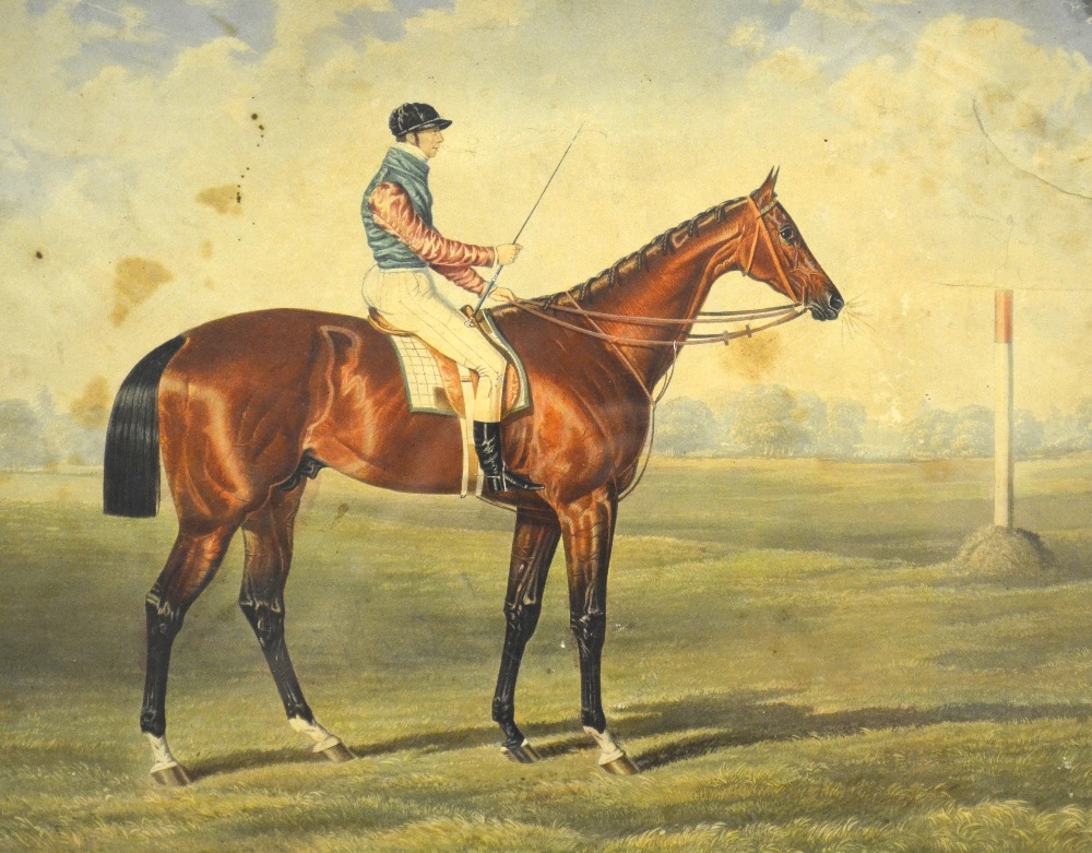 After John Frederick Herring senior - aquatint of jockey and horse, 29 x 38 cm Condition Report