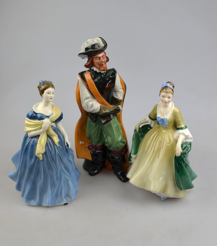 Three Royal Doulton figures - Cavalier HN2716; Elegance HN2264 and Adrienne HN2304 (3) Condition