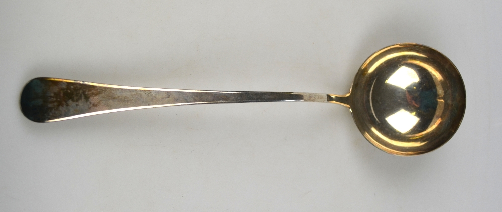 A George III silver OEP soup ladle, Eley & Fearn, London 1802, 6.1 oz