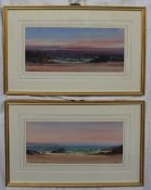 Edgar John Maybery Near Southerndown, Glamorganshire Watercolour Signed 17 x 39cm Together with a