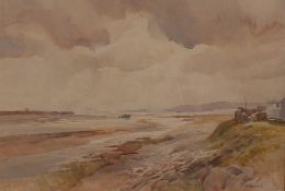 Arthur Miles A seascape Watercolour Signed and dated `62 37.5 x 56cm