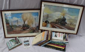 Jowett (Alan) Railway Atlas together with a collection of Railway books, prints etc