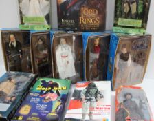 Four New Line Cinema figures for Lord of The Rings The Return of the King, together with two