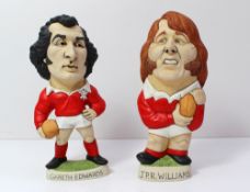 Grogg shop, a resin Grogg of J.P.R. Williams, signed to the base by Richard and John Hughes dated