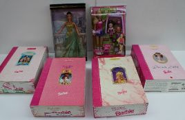 Four Barbie Dolls from the Great Eras including Egyptian Queen, Elizabethan Queen, Grecian Goddess