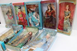A Mattel Barbie collectibles Spirit of the water doll, together with a collection of Barbie dolls