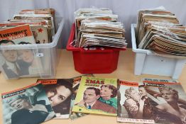 A large quantity of Picturegoer magazine from the 1920s through to the 1950s