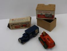 A Dinky Supertoys Heavy Tractor No.563, (boxed) together with a TRI-ANG MINIC LNER express parcels