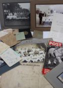 Military team photographs including "R.G.A. winners - HongKong cricket league, 1918-19, England V