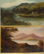 19th Century British School A landscape scene in North Wales Oil on canvas 76 x 127 cm Together