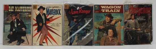 A collection of Five "Dell" Comics from the late 1950`s all illustrating to this front covers