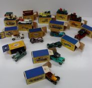 A collection of boxed models of Yesteryear including Y-2 1911 Renault, Y-10 1928 Mercedes, Y-7