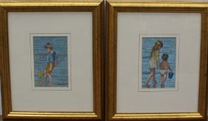 Donna Crawshaw
Children paddling in the sea
Pastels
Signed
15 x 10cm
Together with a companion of