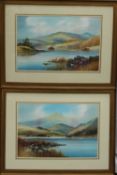 G Trevor
A Lake Scene
Watercolour
Signed
34.5 x 52 cm
Together with a companion (a pair)