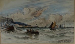Circle of T. Bush Hardy
Fishing off Calais
Watercolour
16 x 26 cm