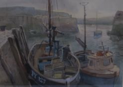 Arthur Miles 
Mevagissey harbour
Watercolour
Signed
25.5 x 35.5cm
***This lot is subject to