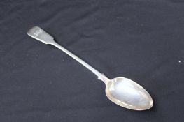 A Victorian silver fiddle pattern serving spoon, Exeter, 1866, Peter, Ann and William Bateman,