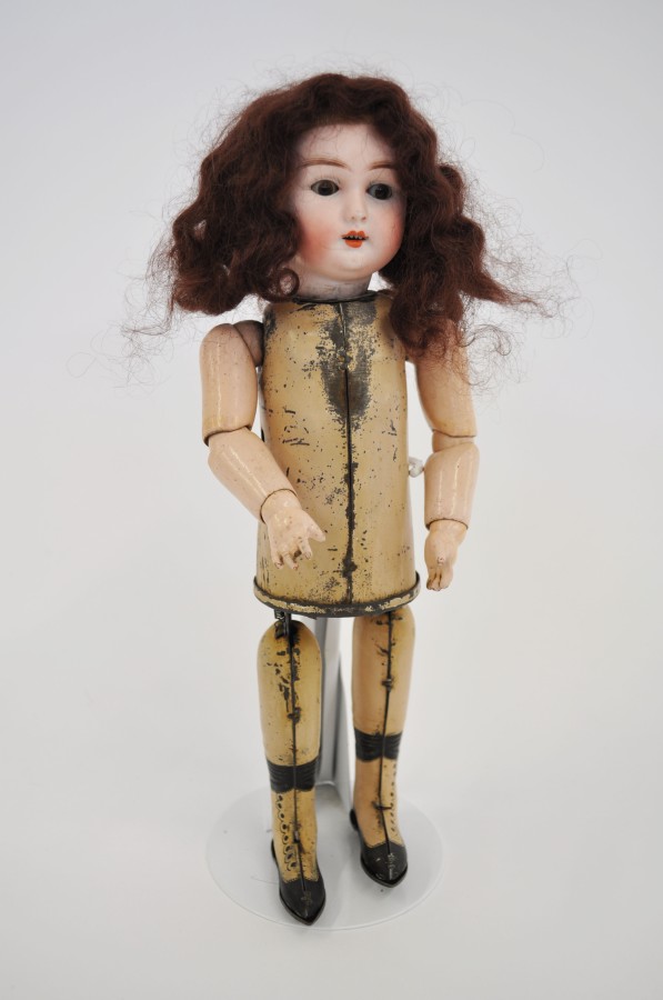 Late 19th/early 20th Century Franz Schmidt & Co walking/skating doll. Bisque head impressed "FS &