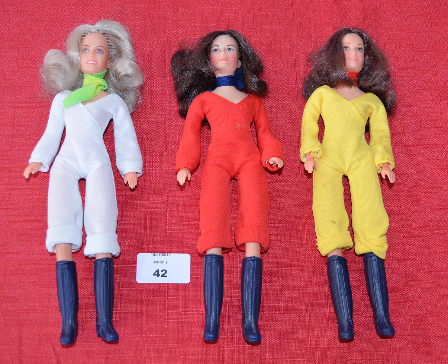 Three 1970`s Spelling-Goldberg Charlie`s Angels dolls. Appear G/VG in original outfits, unboxed.