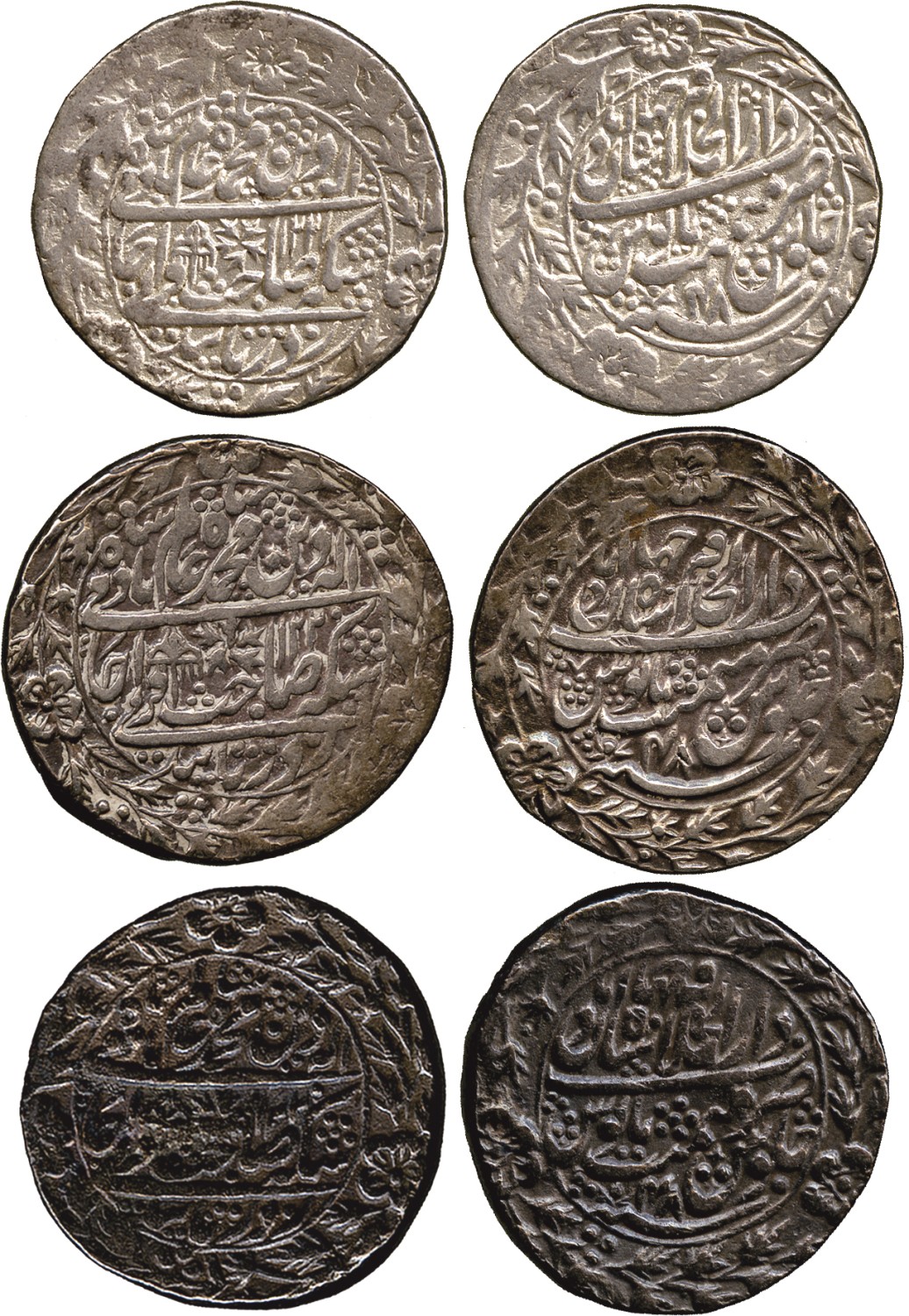 † Coins of India. Mughal. Shah ‘Alam II/ East India Company, Silver Rupees (3), Shahjahanabad, AH