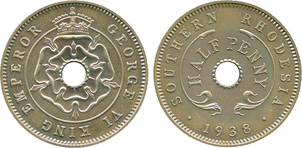 † AFRICA. Rhodesia. Southern Rhodesia. Cupro-nickel ½-Penny, 1938 (KM 14). Gem uncirculated Proof.