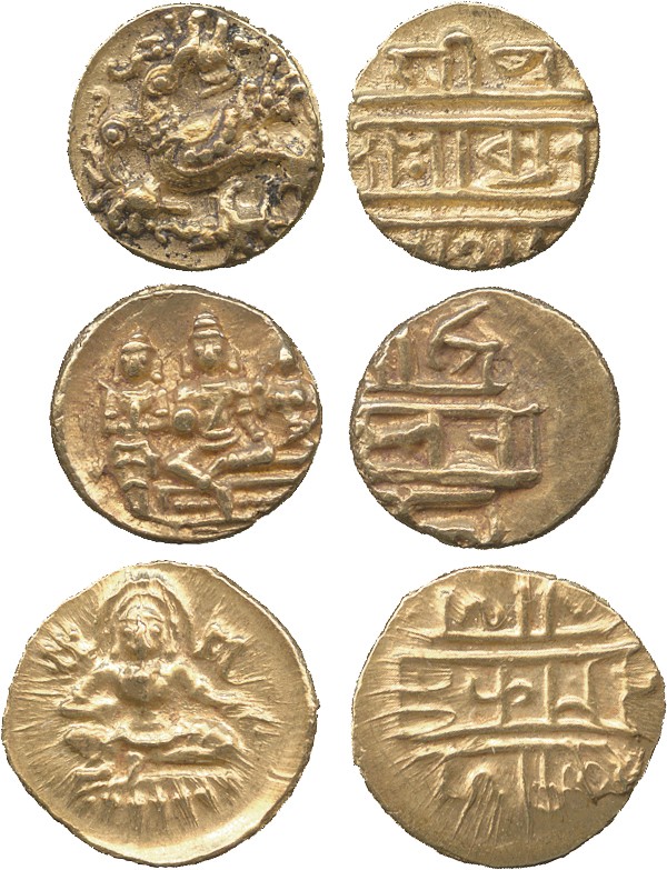† Coins of India. Post-Gupta & Mediaeval. Vijayanagar, Gold ½-Pagodas (3), Krishna Devaraya (1505-