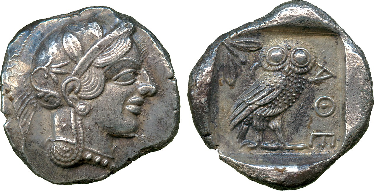 ANCIENT COINS. Greek. Attica, Athens (c.449-415 BC), Silver Tetradrachm, head of Athena right,