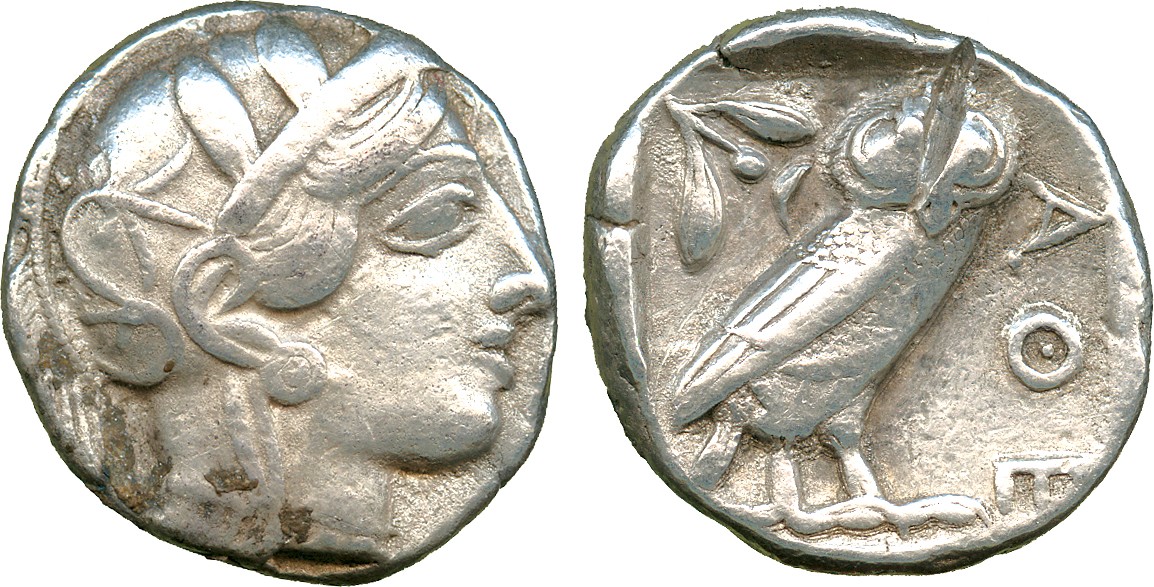 ANCIENT COINS. Greek. Attica, Athens (c.449-415 BC), Silver Tetradrachm, head of Athena right,