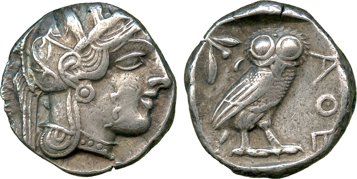 ANCIENT COINS. Greek. Attica, Athens (c.449-415 BC), Silver Tetradrachm, head of Athena right,