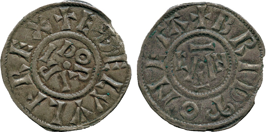 BRITISH COINS. Aethelwulf (839-858), King of Wessex, Silver non-portrait Penny, Canterbury phase III