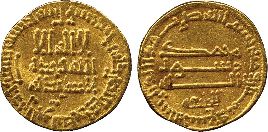 ISLAMIC COINS. ABBASID. ABBASID GOLD. al-Rashid, Gold Dinar, no mint (Misr), 189h, rev li’l-khalifa,