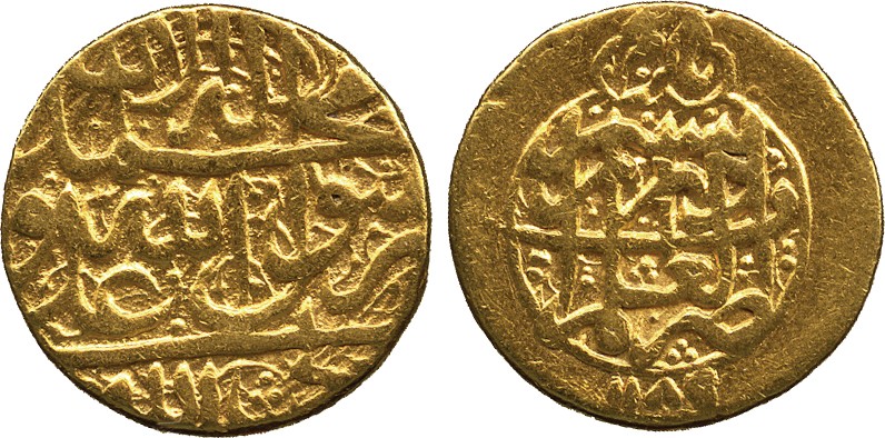 ISLAMIC COINS. ZAND. Karim Khan, Gold ½-Mohur, Shiraz 1189h, 5.36g (A 2789). Very fine.