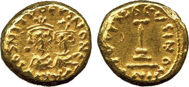 ISLAMIC COINS. ARAB LATIN. Anonymous Two Bust type, Gold Solidus/Dinar, North Africa, undated (c.
