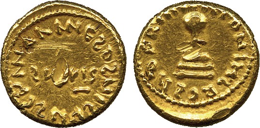 ISLAMIC COINS. ARAB LATIN. Anonymous, Gold Semissis/½-Dinar, North Africa, undated (c.85-98h), 2.05g