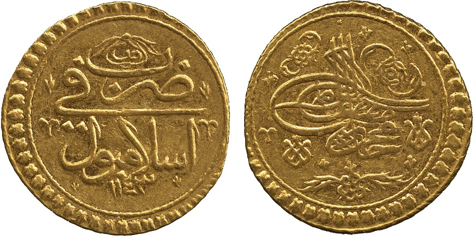 ISLAMIC COINS. OTTOMAN. Mahmud I b. Mustafa II (1143-1168h), Gold Funduq/Zinjirli Altun, Islambul