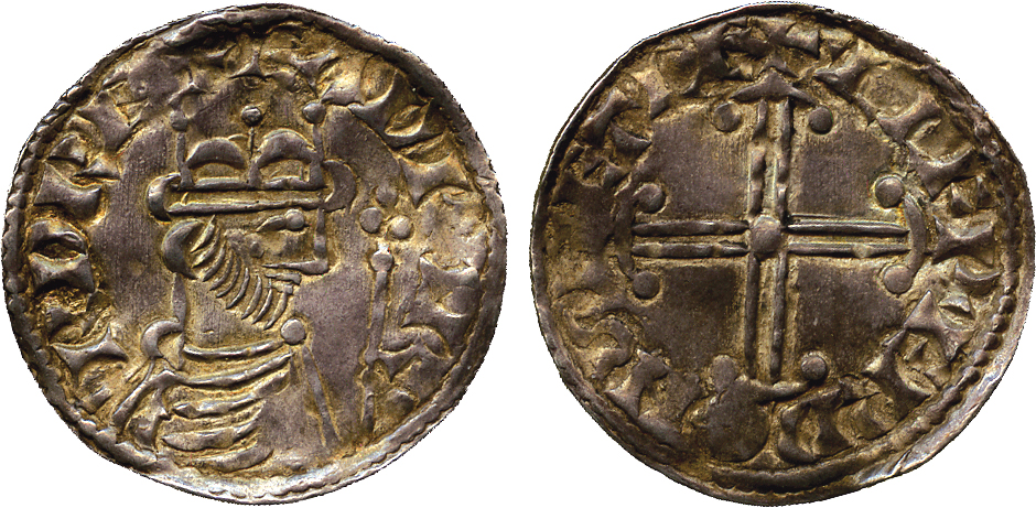 BRITISH COINS. Other Properties. Edward the Confessor, Penny, Hammer Cross type (1059-1062),