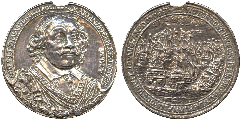 COMMEMORATIVE MEDALS. BRITISH MEDALS. Admiral Maarten Harpertszoon Tromp (1598-1653), Death at the
