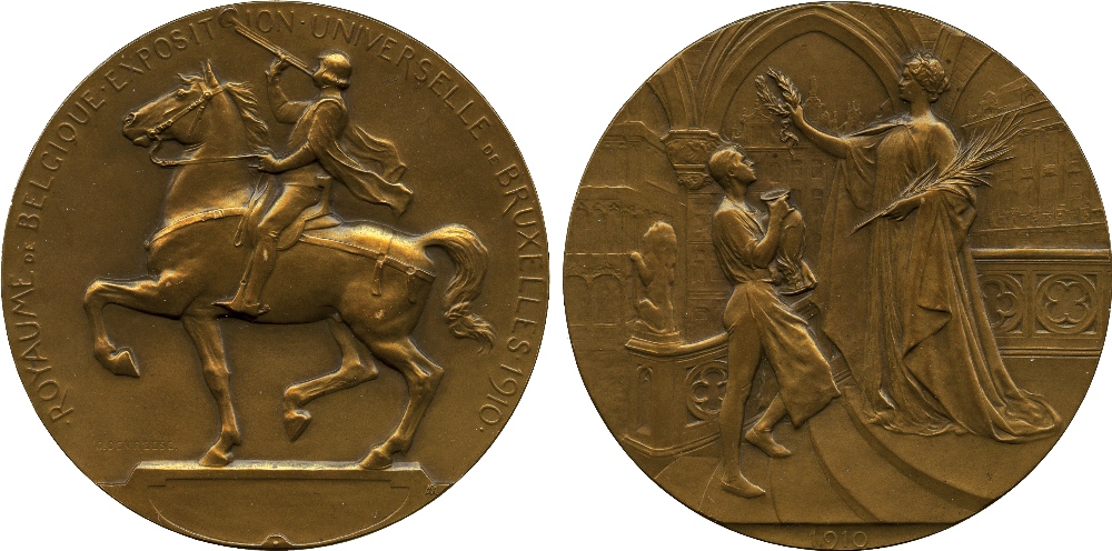 COMMEMORATIVE MEDALS. MEDALS BY SUBJECT. Exhibitions, Belgium, Universal Exposition, Brussels