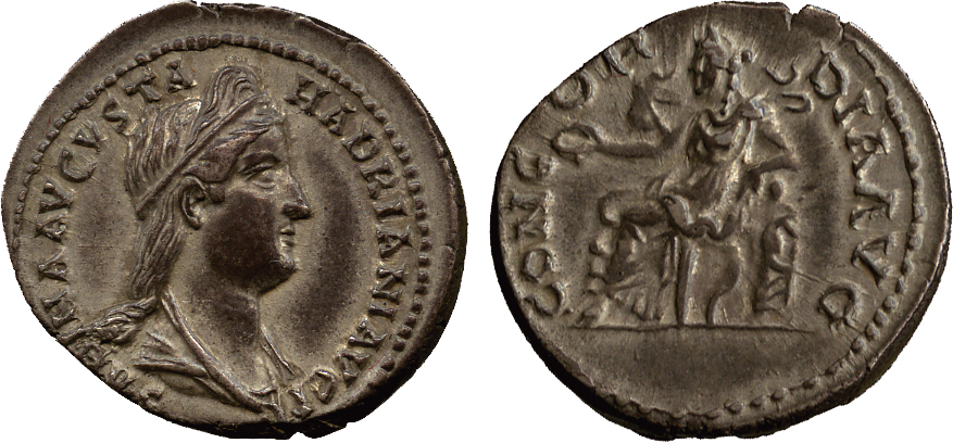 ANCIENT COINS. Roman,. A Collection Of The Coins Illustrated In Silver Heads, Royal Tales. Sabina (