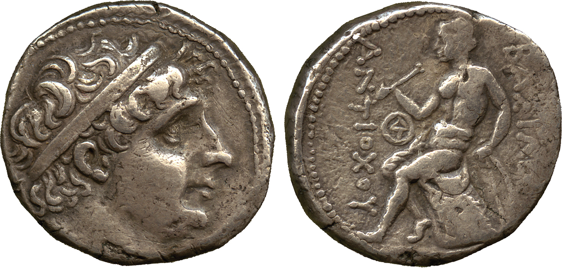 ANCIENT COINS. Greek. Kingdom of Syria, Antiochos I (280-261 BC), Silver Tetradrachm, mint of Aï