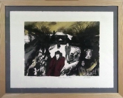 GILL WATKISS
'Winter, Bodmin Moor'. Original artist lithograph. Signed, titled & Limited edition