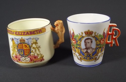 COMMEMORATIVE MUGS
A Paragon 1937 Coronation mug & an Edward VIII Coronation mug.
