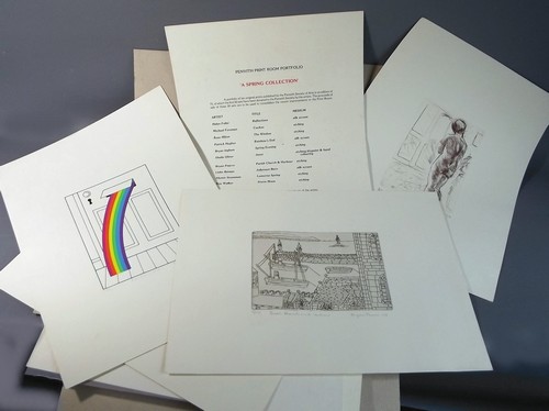 PENWITH PRINT ROOM PORTFOLIO
'A Spring Collection'. Portfolio of nine (of ten) prints published by