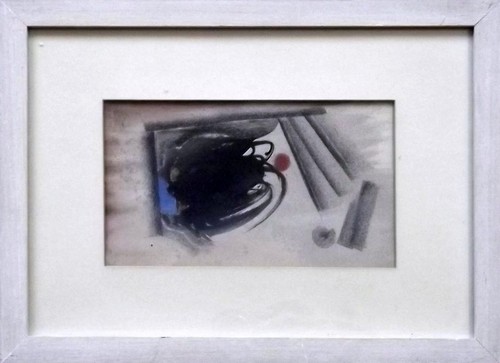 PETER WARD
Abstract. Ink & conte. Signed, dated 1963 & with artist's address to reverse. Also