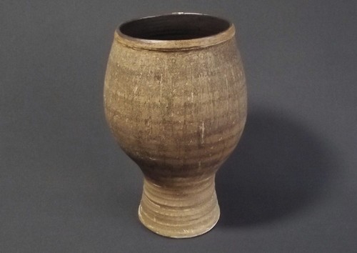 DENNIS LANE
A Dennis Lane, Newlyn Harbour Pottery large goblet-shape vase. Impressed Pottery