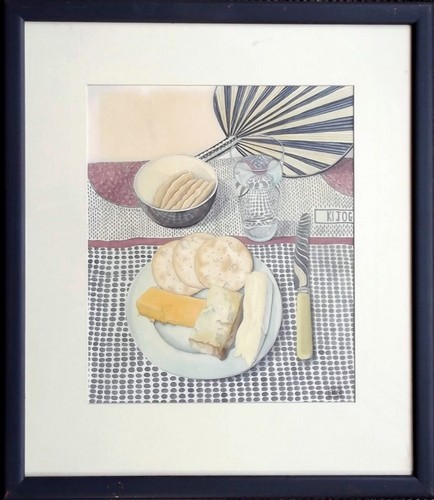 STEVEN HUBBARD
'Lunchtime'. Watercolour. Signed with the artist's seal. 16 x 14 ins.