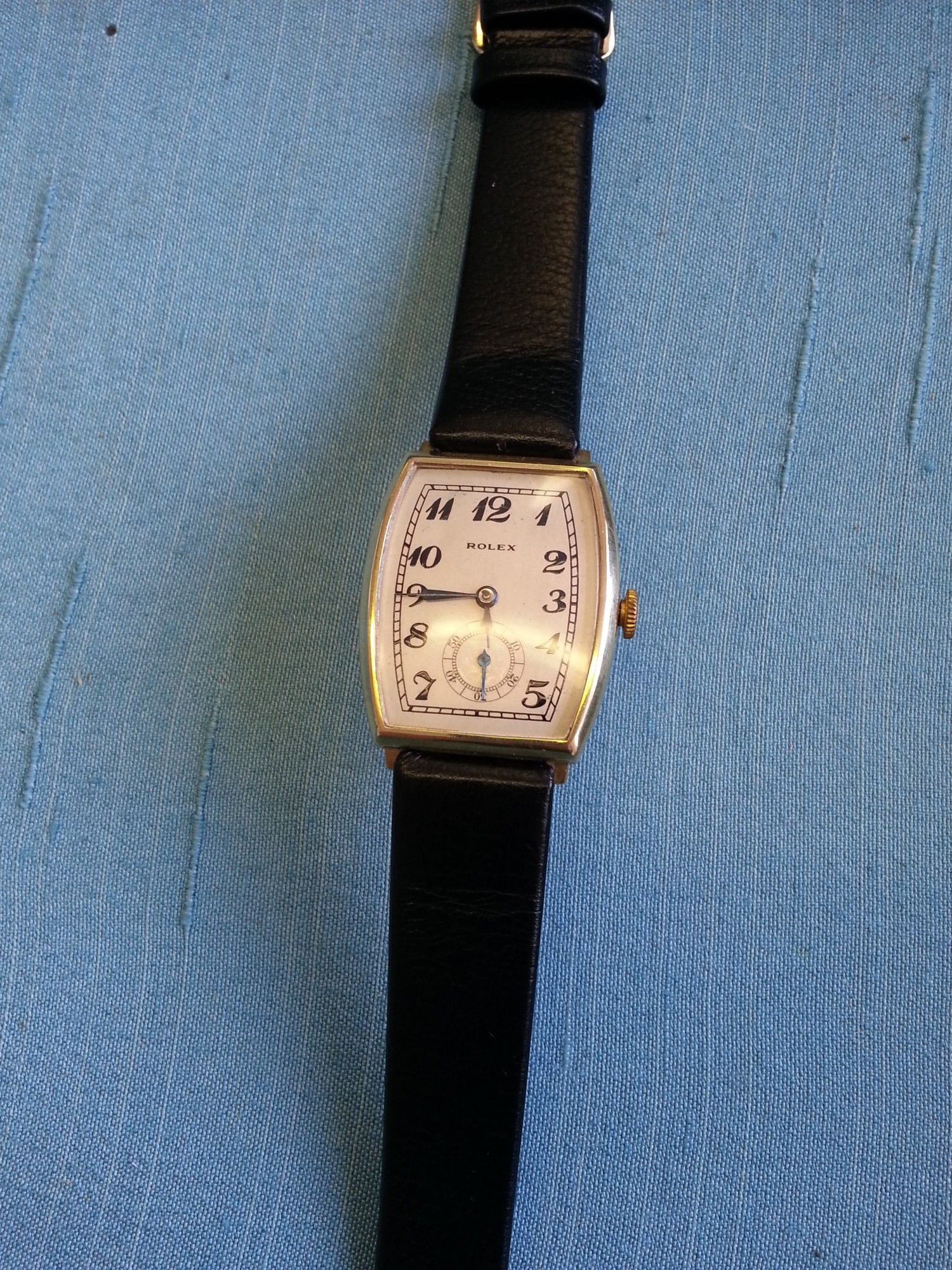 Gents 9ct gold Rolex wristwatch, 1933