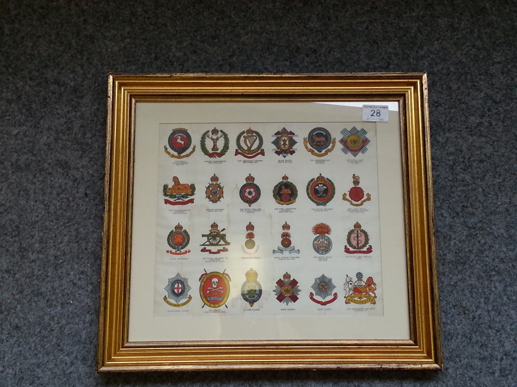 FCSSU - 24 total, Muratti, Series A, Regimental Badges